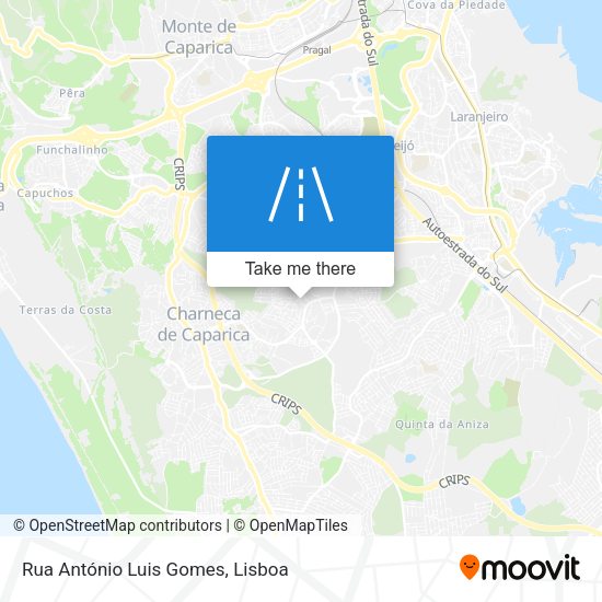 Rua António Luis Gomes map