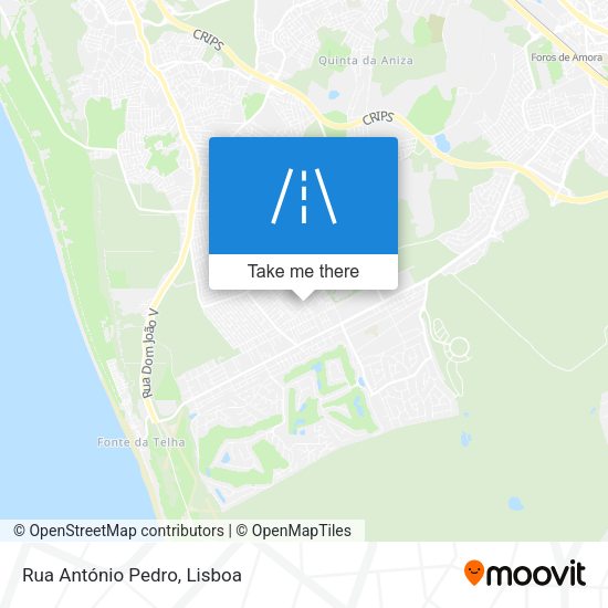 Rua António Pedro map