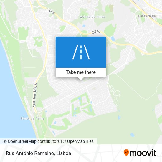 Rua António Ramalho map