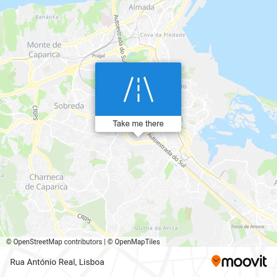 Rua António Real map