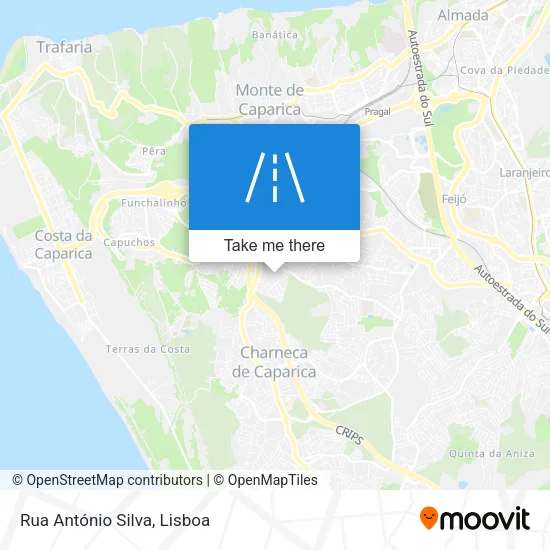 Rua António Silva map
