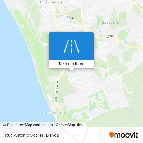 Rua António Soares mapa