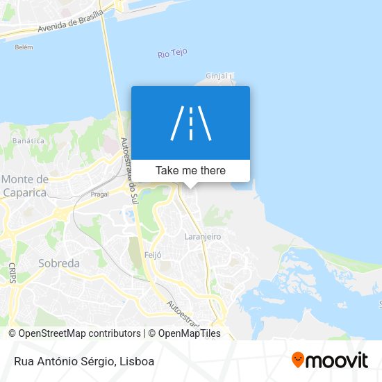 Rua António Sérgio map