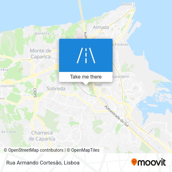 Rua Armando Cortesão mapa