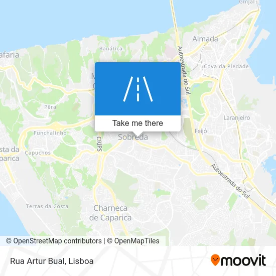 Rua Artur Bual map