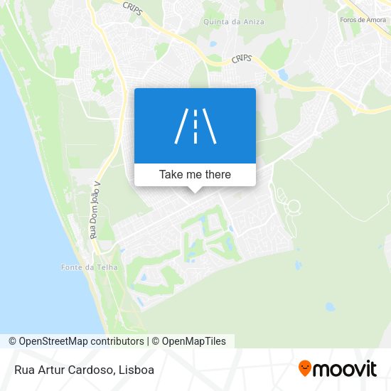 Rua Artur Cardoso mapa