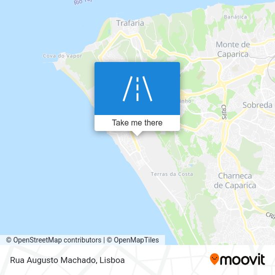 Rua Augusto Machado mapa