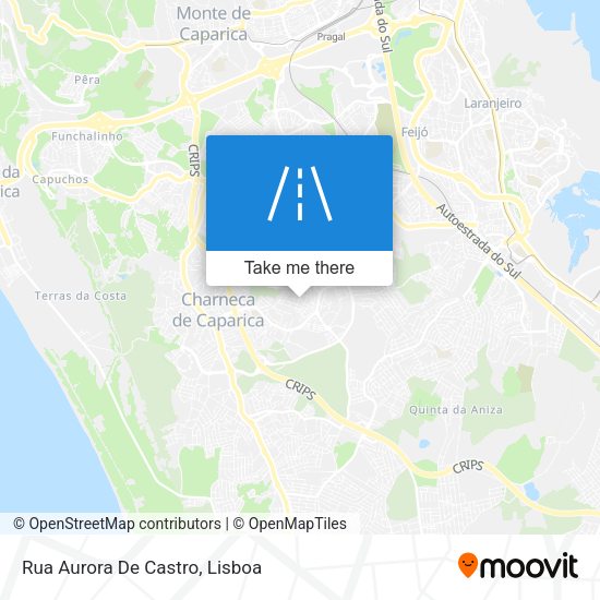 Rua Aurora De Castro mapa