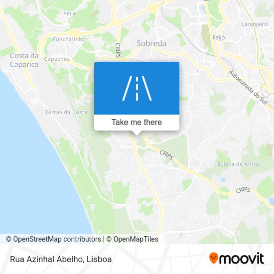 Rua Azinhal Abelho mapa