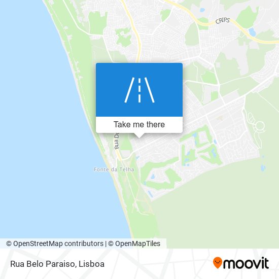 Rua Belo Paraiso mapa