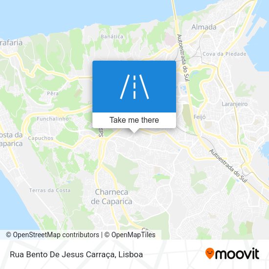 Rua Bento De Jesus Carraça mapa