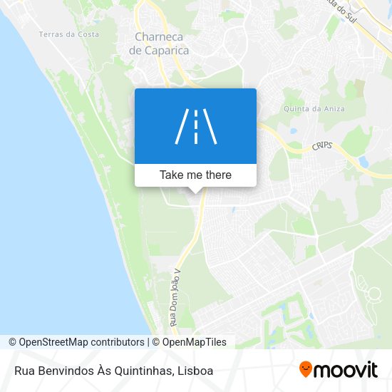 Rua Benvindos Às Quintinhas map