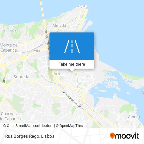 Rua Borges Rêgo mapa