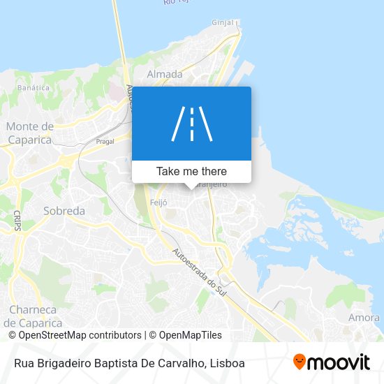 Rua Brigadeiro Baptista De Carvalho mapa