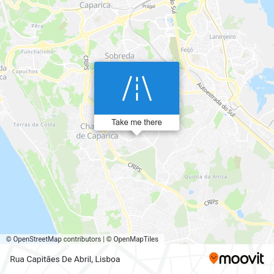 Rua Capitães De Abril mapa