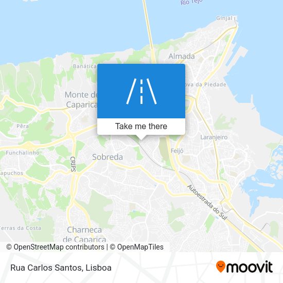 Rua Carlos Santos mapa