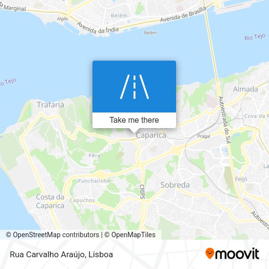 Rua Carvalho Araújo mapa