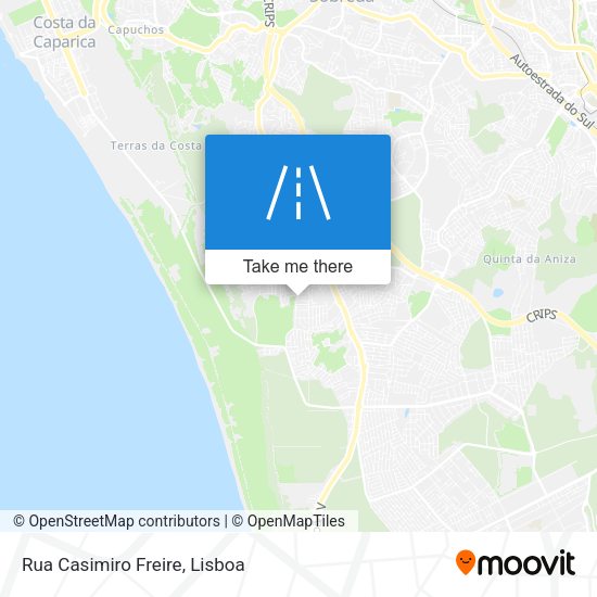 Rua Casimiro Freire mapa