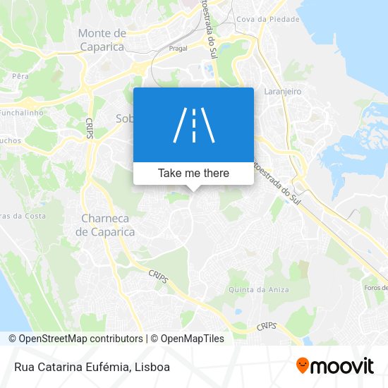 Rua Catarina Eufémia mapa