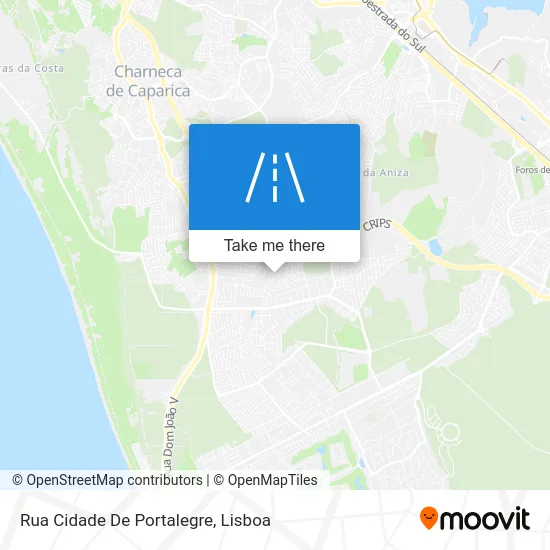 Rua Cidade De Portalegre map