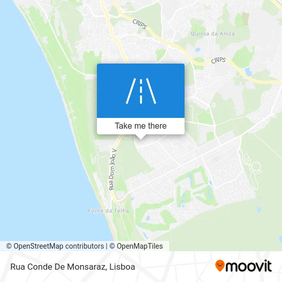 Rua Conde De Monsaraz map