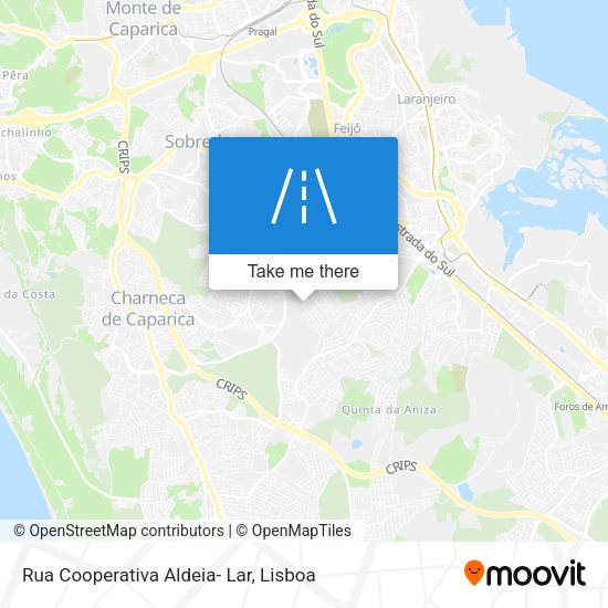 Rua Cooperativa Aldeia- Lar map