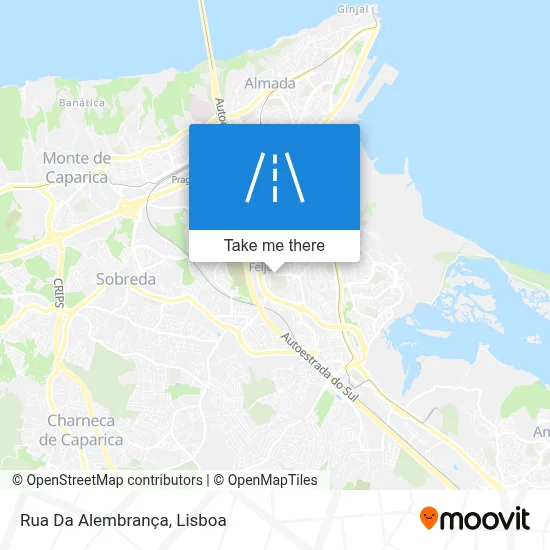 Rua Da Alembrança map