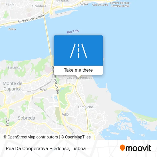 Rua Da Cooperativa Piedense map