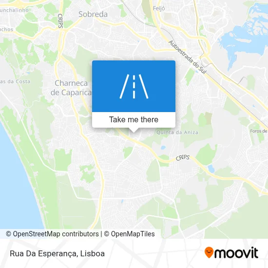 Rua Da Esperança map