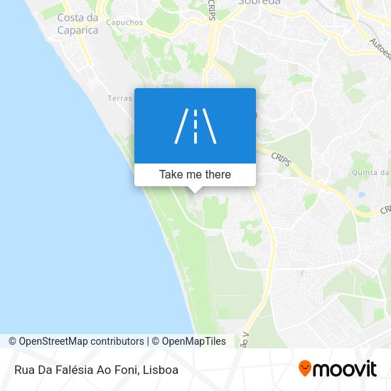 Rua Da Falésia Ao Foni map