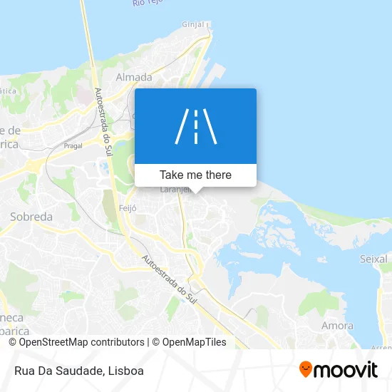 Rua Da Saudade map