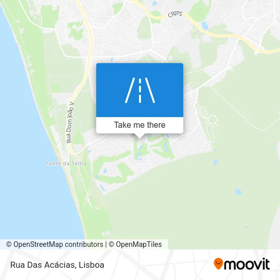 Rua Das Acácias map