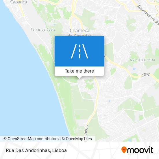 Rua Das Andorinhas map