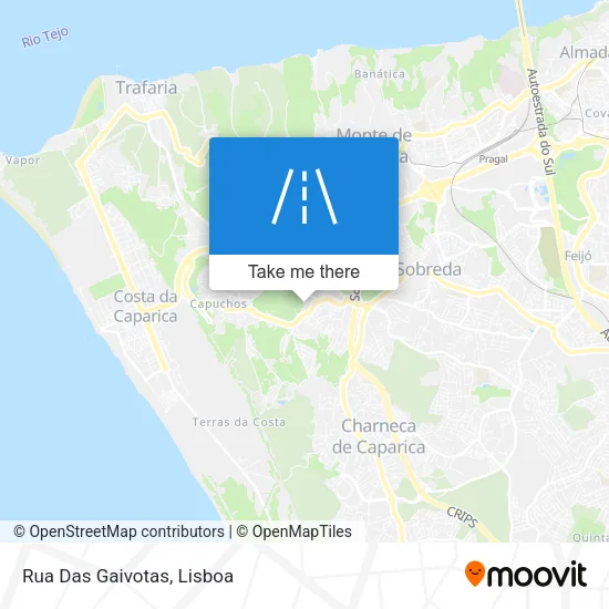 Rua Das Gaivotas map