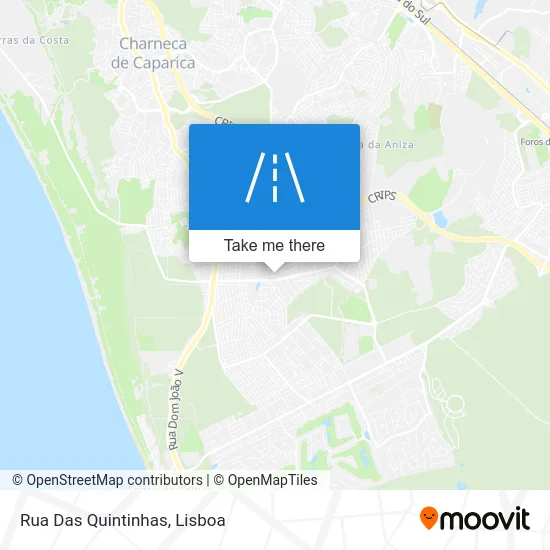 Rua Das Quintinhas map