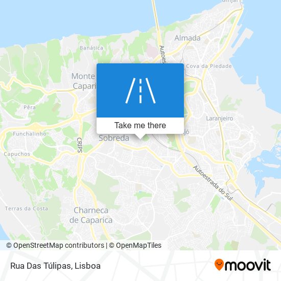 Rua Das Túlipas mapa