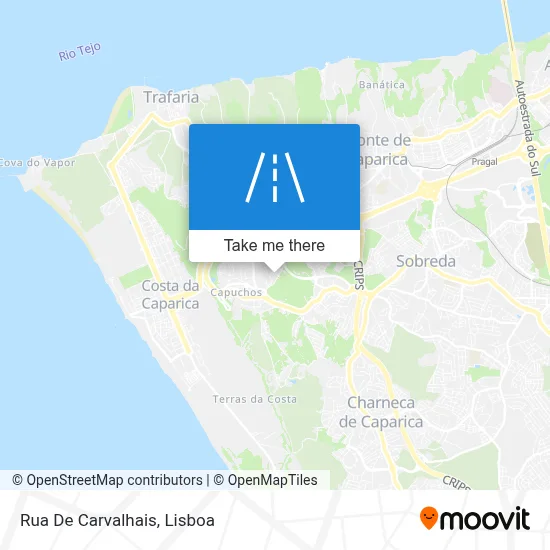 Rua De Carvalhais map