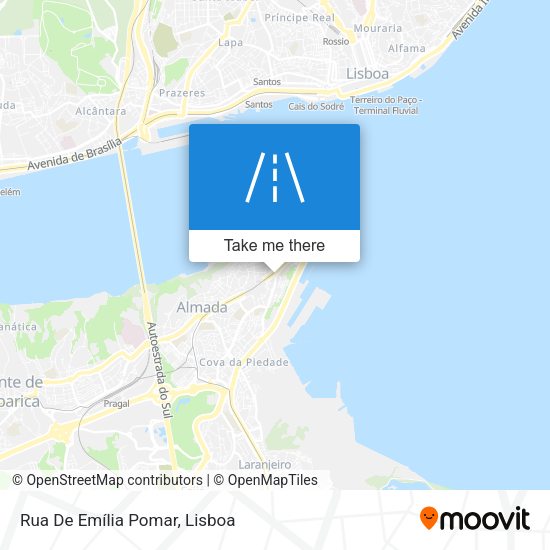 Rua De Emília Pomar map