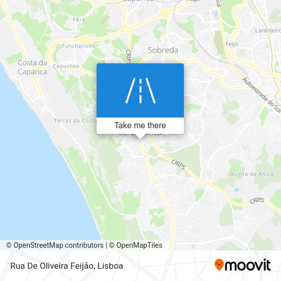 Rua De Oliveira Feijão map