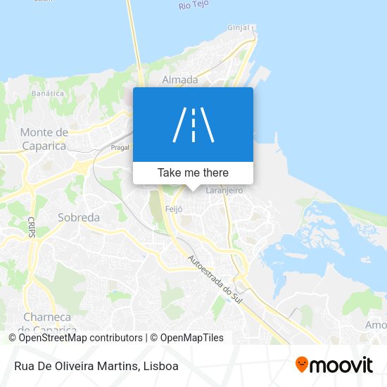 Rua De Oliveira Martins mapa