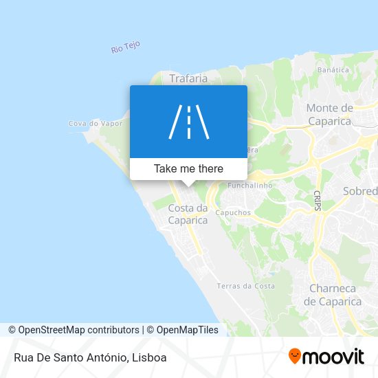 Rua De Santo António mapa