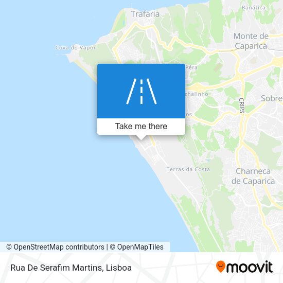 Rua De Serafim Martins mapa