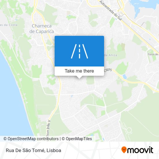 Rua De São Tomé mapa
