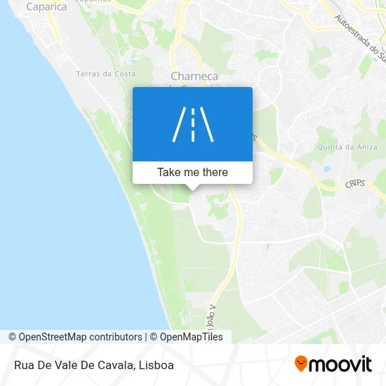 Rua De Vale De Cavala map