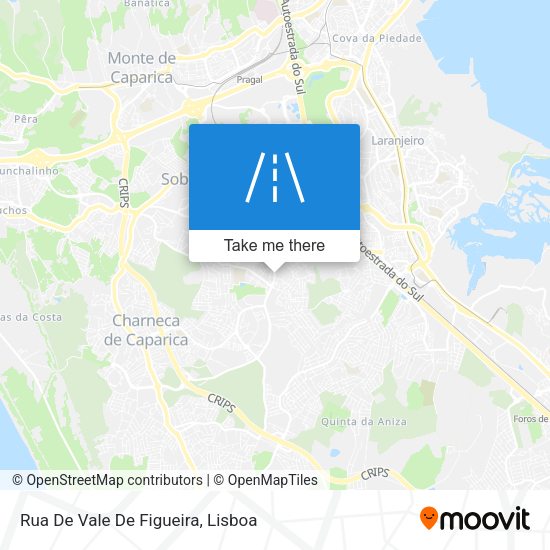 Rua De Vale De Figueira map