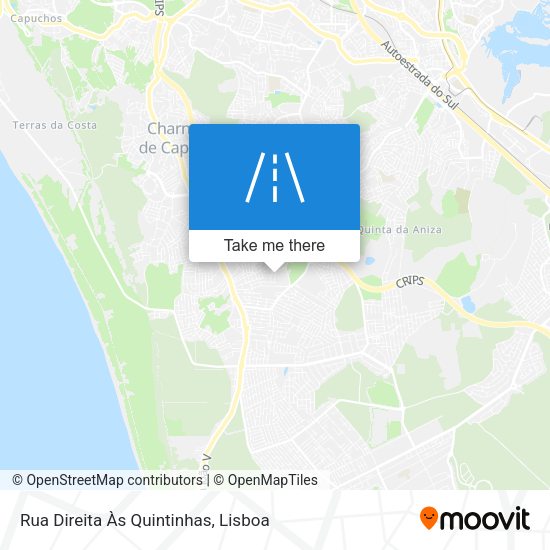 Rua Direita Às Quintinhas map