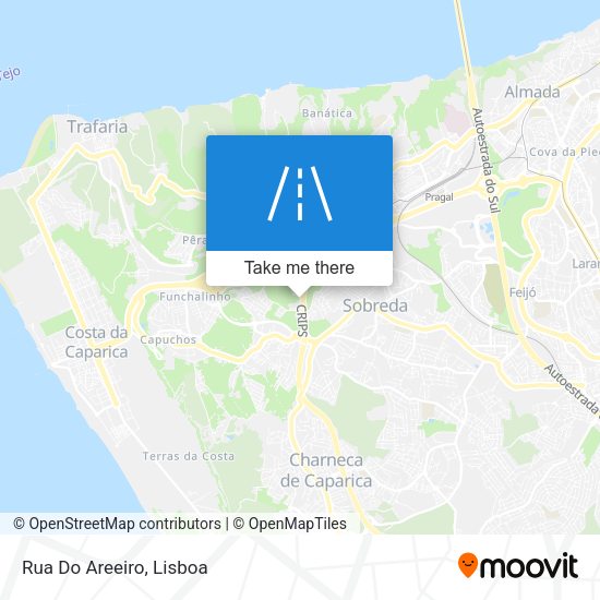 Rua Do Areeiro mapa