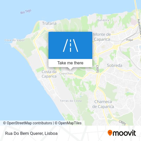 Rua Do Bem Querer mapa