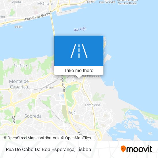 Rua Do Cabo Da Boa Esperança map