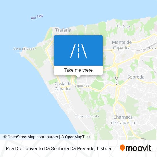 Rua Do Convento Da Senhora Da Piedade mapa